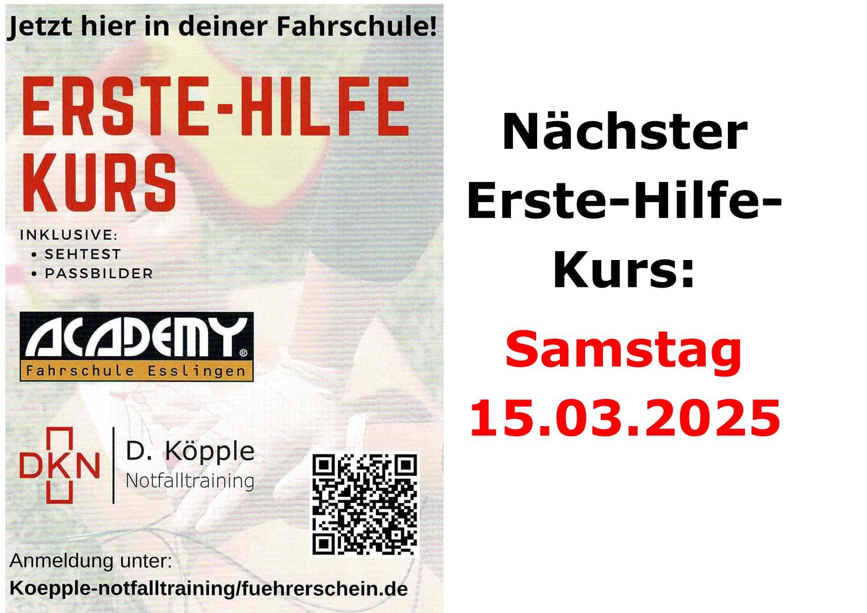 Unser nächster Erste Hilfe Kurs